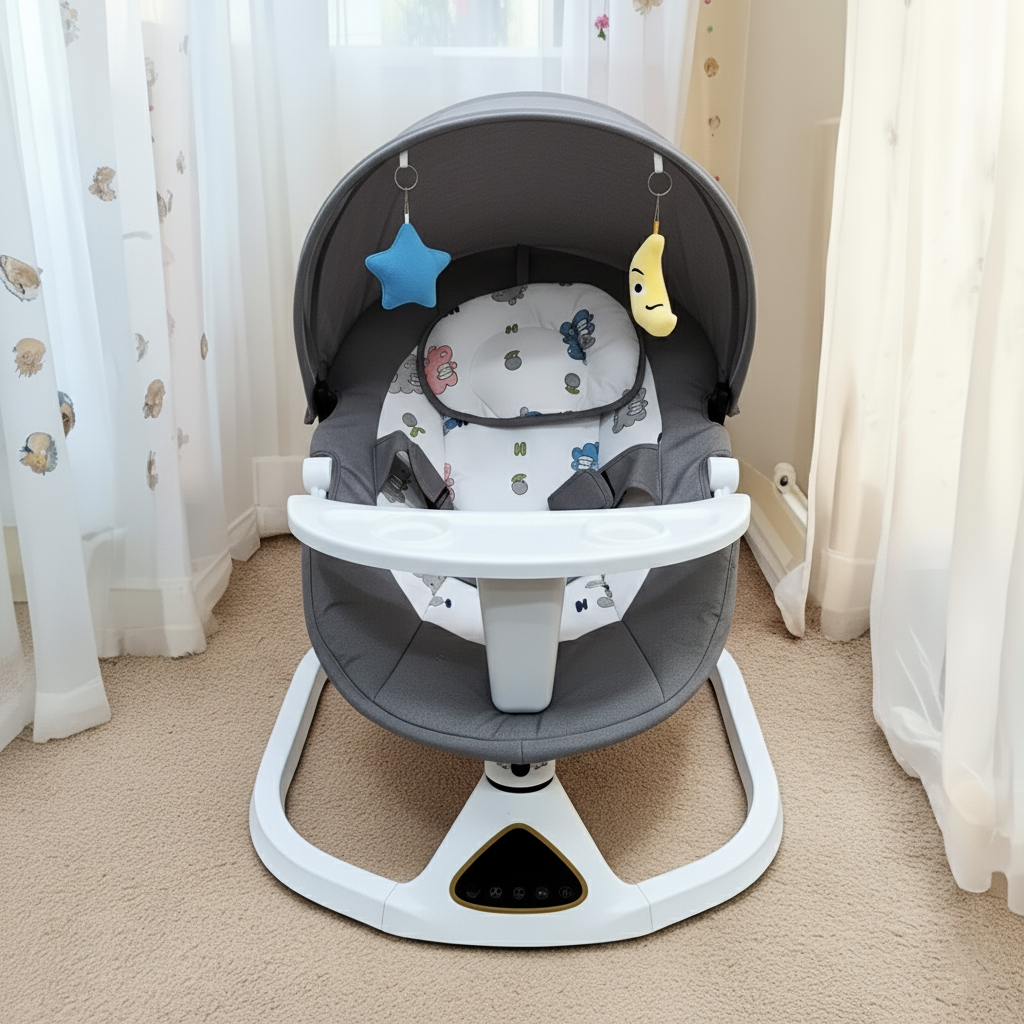 Silla Mecedora Electrica 5 Velocidades Movimiento Con Comedor y Bluetooth